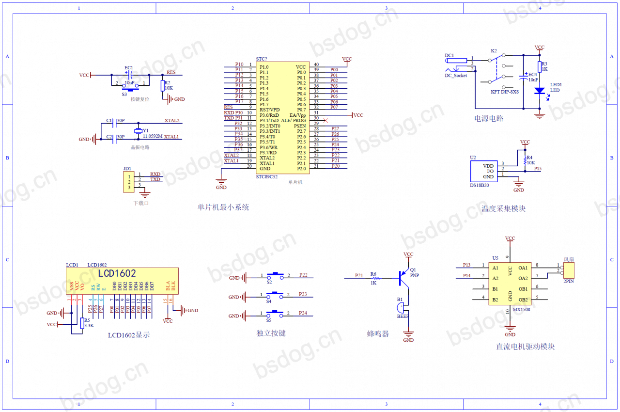 【实物设计】基于51单片机的温控风扇的设计