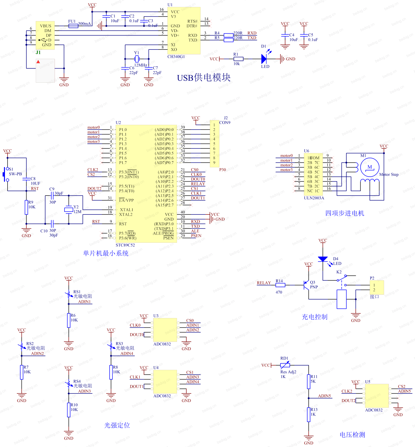 【仿真设计】基于51单片机的太阳能自动追光系统的设计