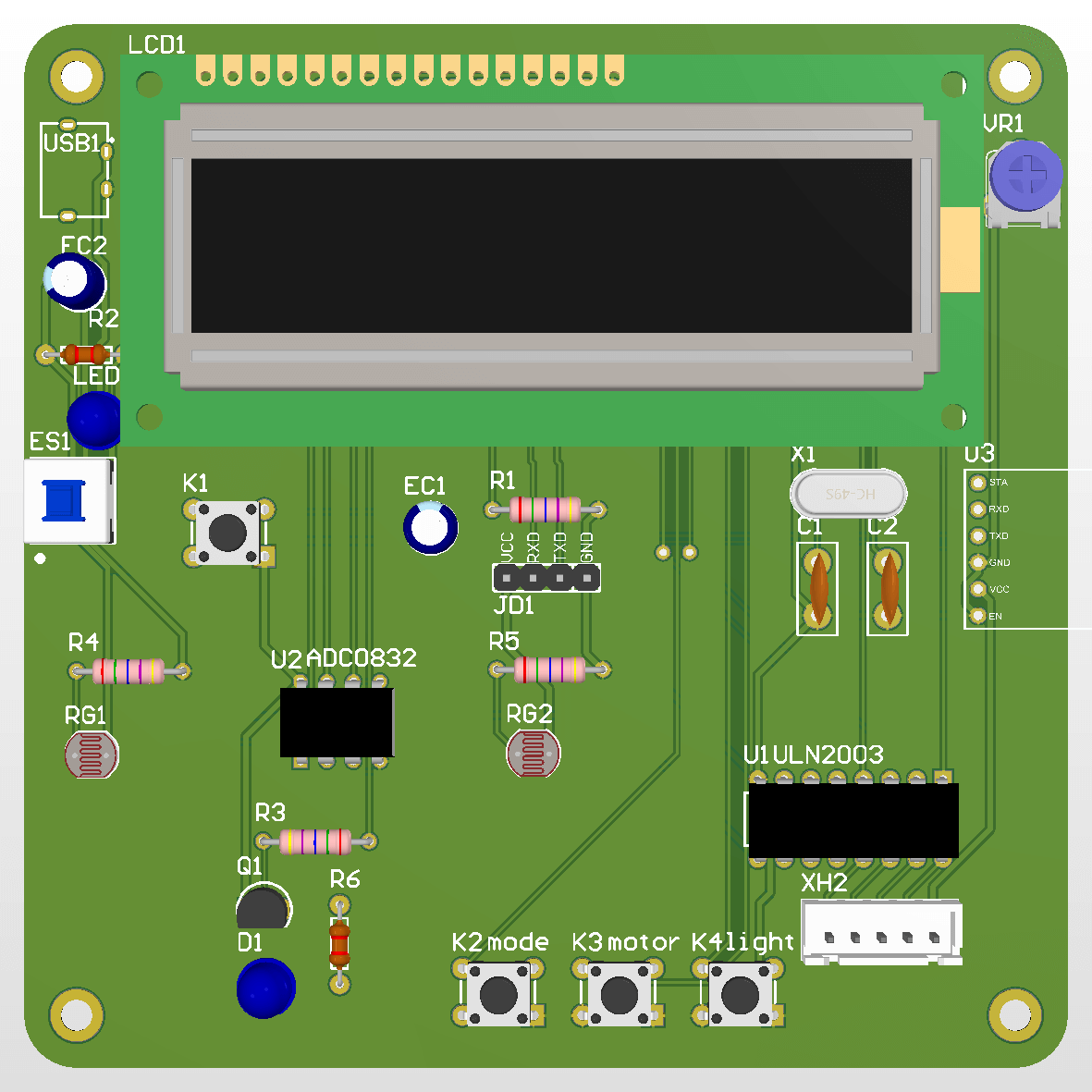 【实物资料】基于 51 单片机的室内灯光窗帘控制系统(蓝牙版)