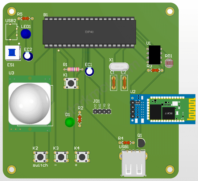 【实物设计】基于 51 单片机的智能蓝牙台灯设计