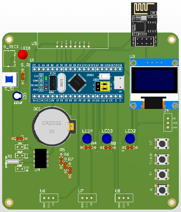 【实物设计】基于STM32的智能车库管理系统