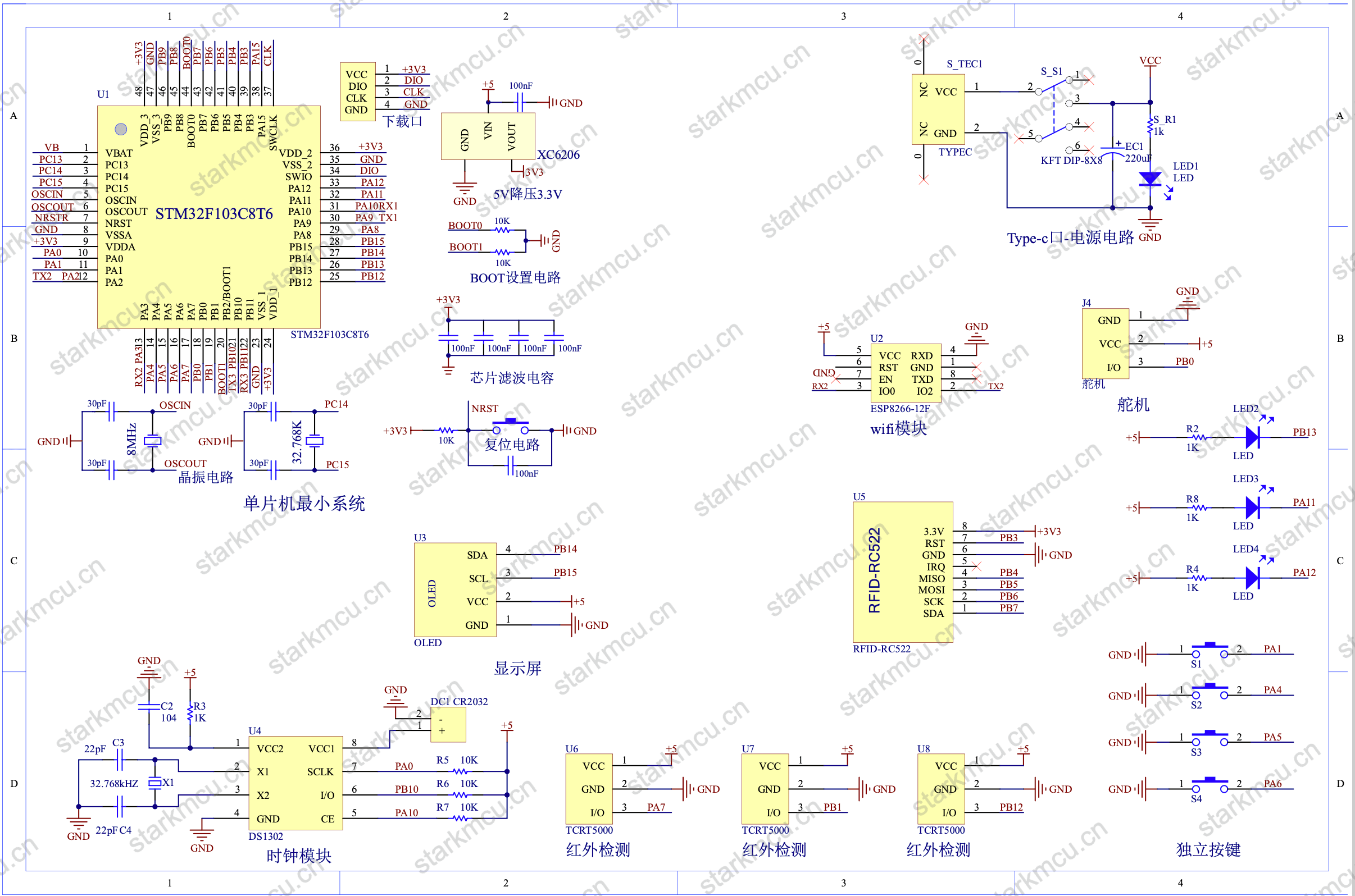 【实物设计】基于STM32的智能车库管理系统 3 - 斯塔克电子 【实物设计】基于STM32的智能车库管理系统