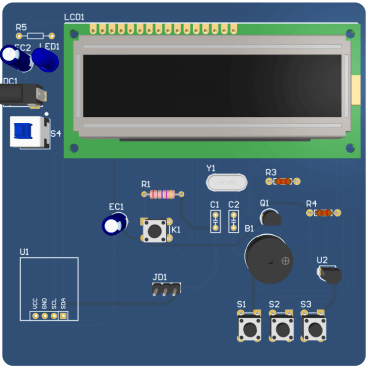 基于 51 单片机的红外非接触测温系统-实物设计